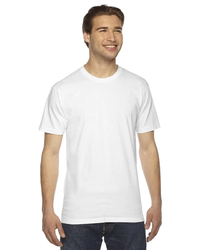 American Apparel Unisex Fine Jersey Short Sleeve T-Shirt | White