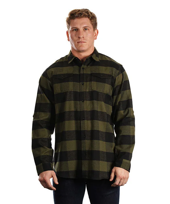 B8210 - Burnside Mens Plaid Flannel Shirt