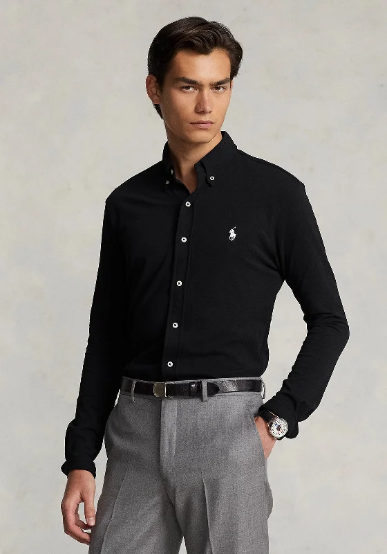 Ralph Lauren Featherweight Mesh Shirt, Polo Black