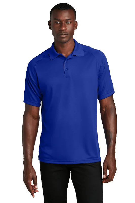 Sport-Tek Mens Dry Zone Moisture Wicking Short Sleeve Polo Shirt - True Royal Blue