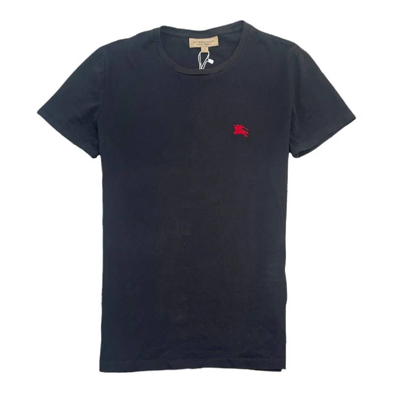 Men's Embroidered Logo T-Shirt Black Size S