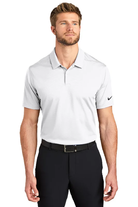 Nike Mens Essential Dri-Fit Moisture Wicking Short Sleeve Polo Shirt - White