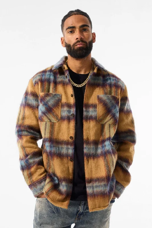 See You In Paradise Flannel Shacket (Wheat)