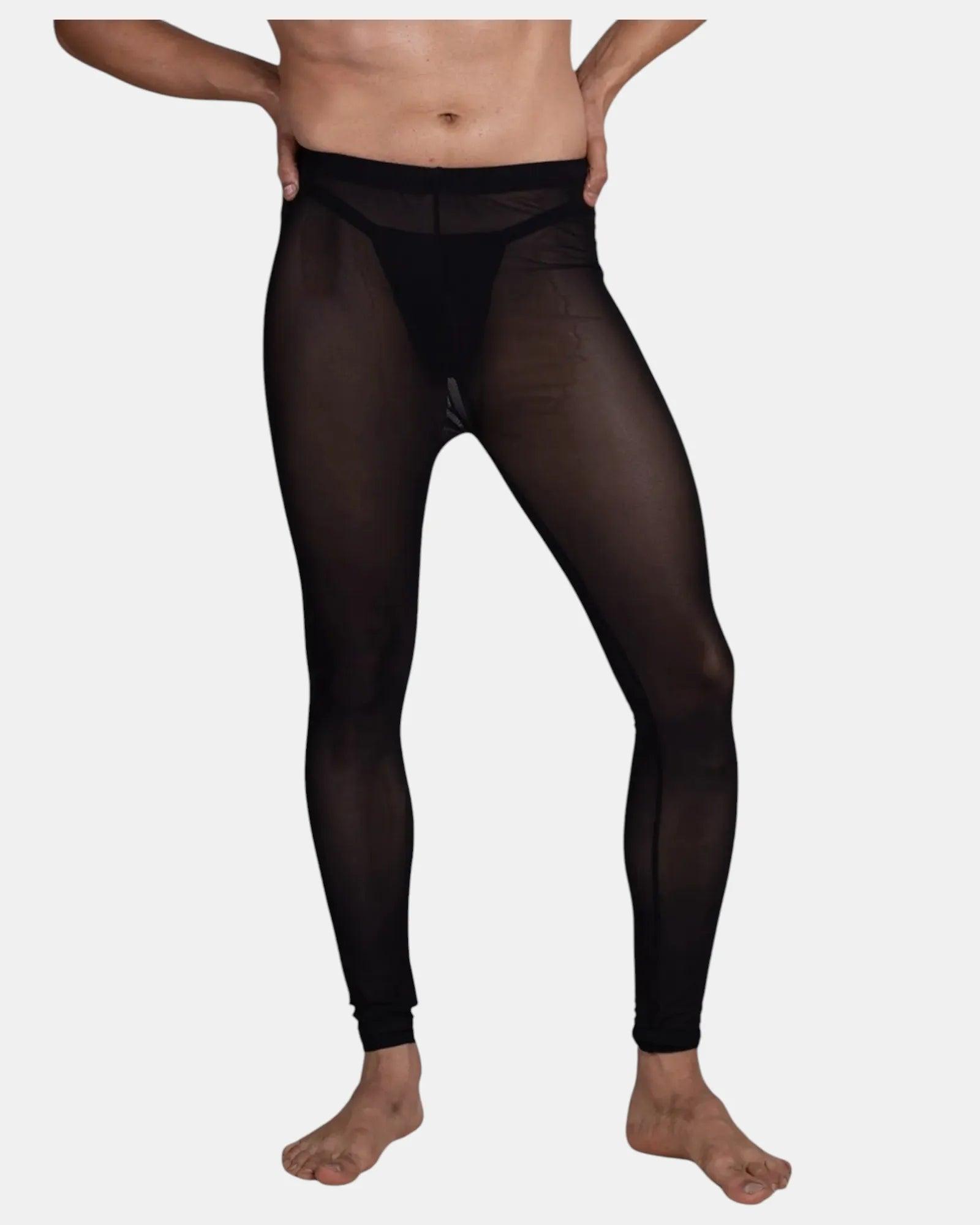 Men's Mesh Tights | Black