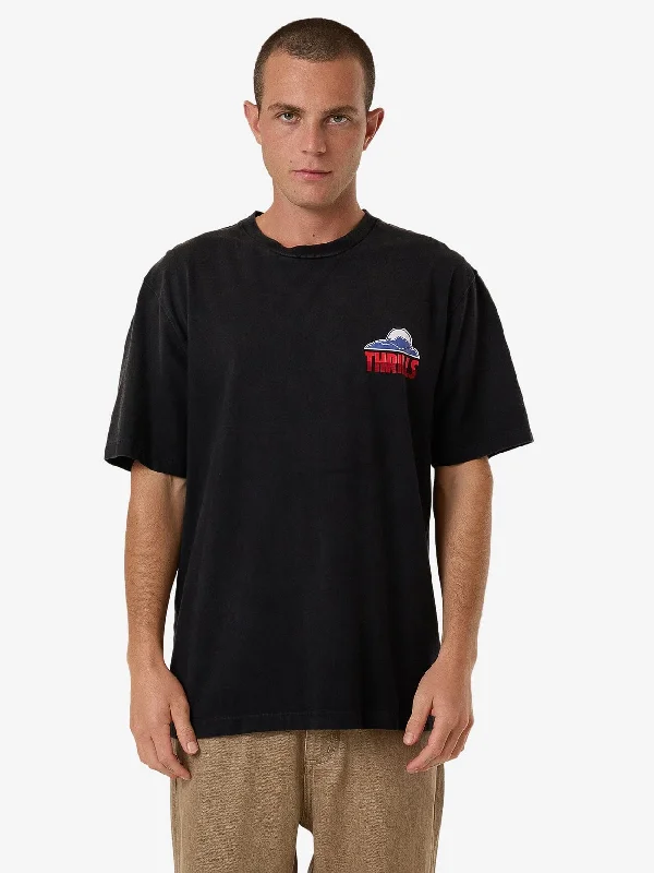 Beyond The Hills Oversize Fit Tee - Black Fade