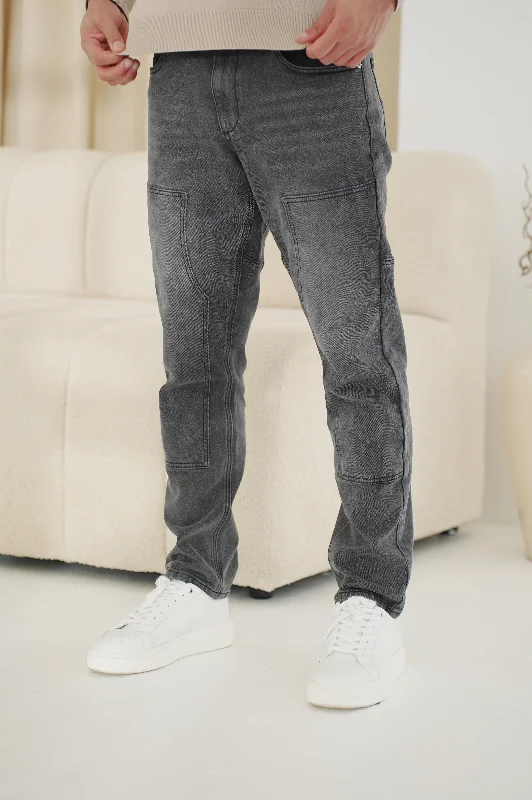 Capo Carpenter Denim Jeans - Washed Black