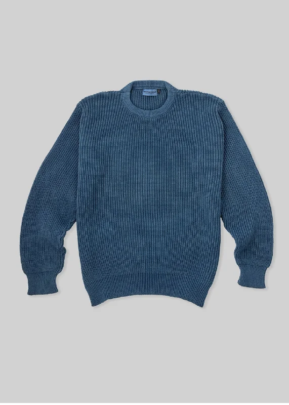 Natural-Dyed Shaker Stitch Sweater