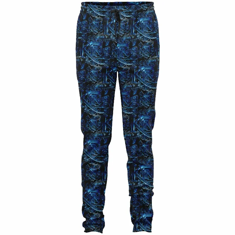 KING 02-01 Black Men's Designer Track Pants