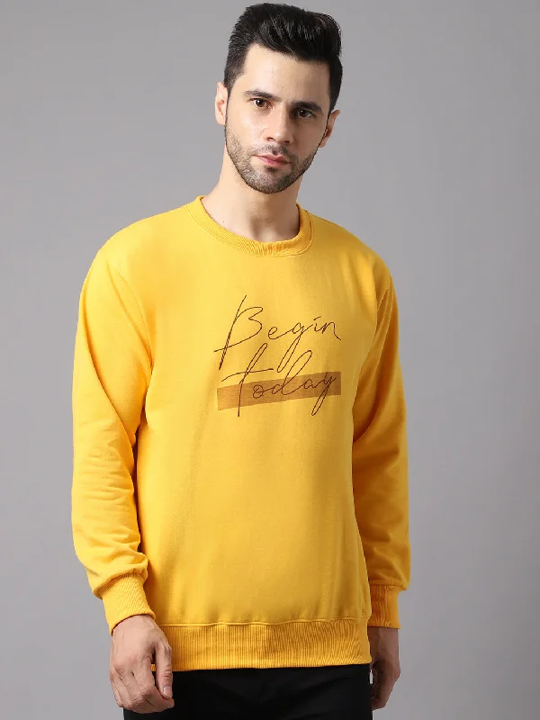 Vimal Jonney Fleece Round Neck Printed Sweatshirt for Men