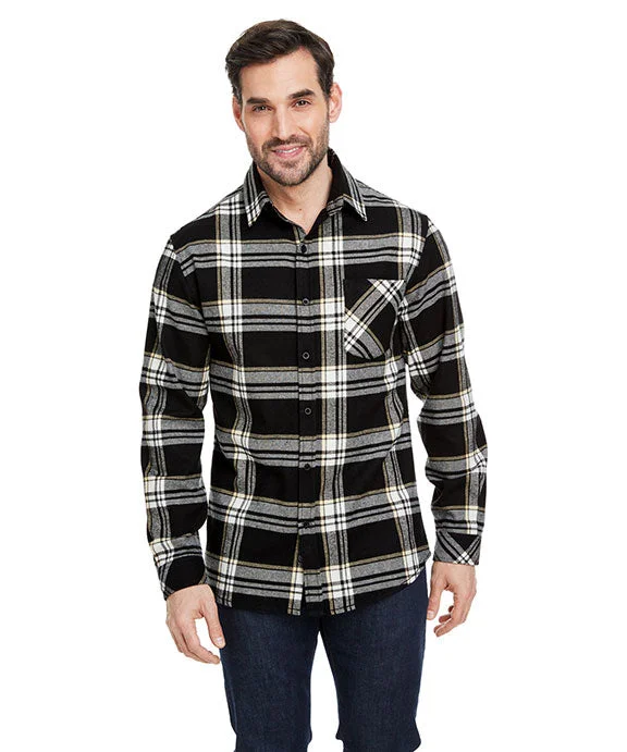 B8212 - Burnside Woven Plaid Flannel With Biased Pocket