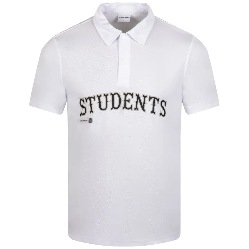 Armstrong Poly Polo Shirt White - SS24