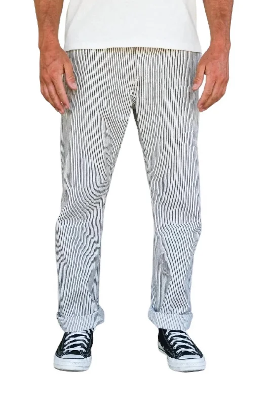 Deck Straight Leg Pants In Stripe