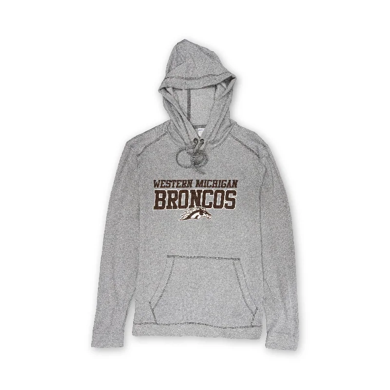 Western Michigan Broncos Tri Blend Wicking Fleece Hood