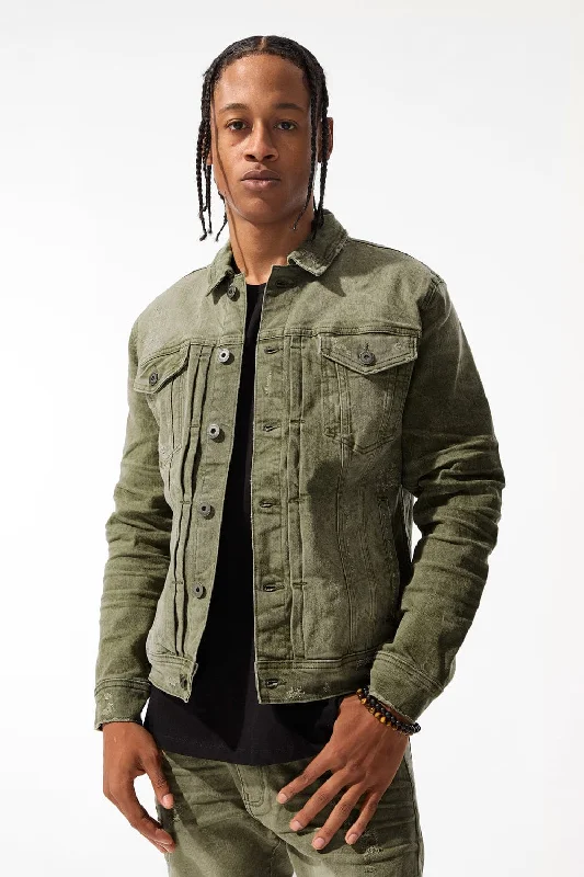 Meadowlands Denim Trucker Jacket (Earth Tones)