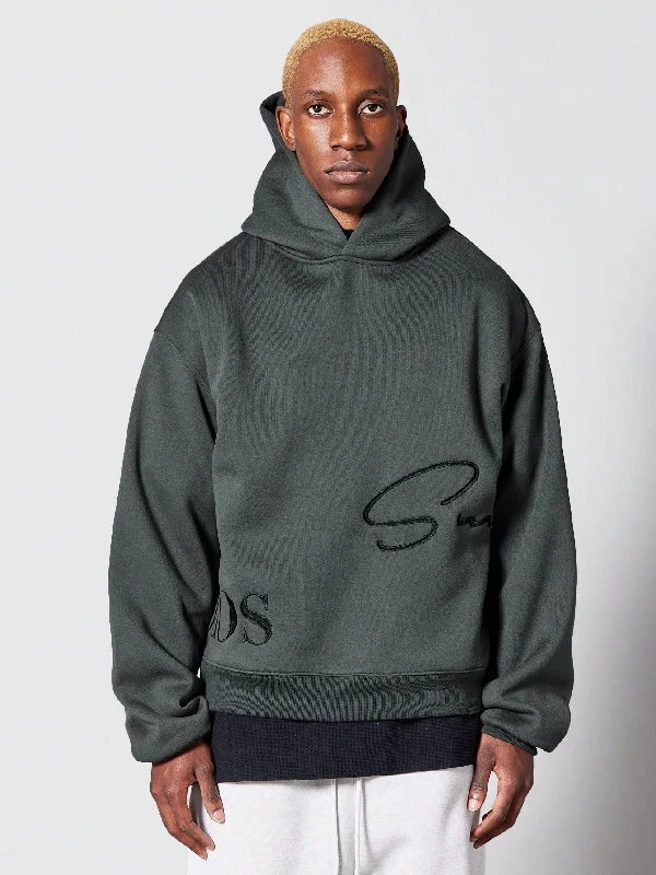 Overhead Hoodie With Signature Embroidery