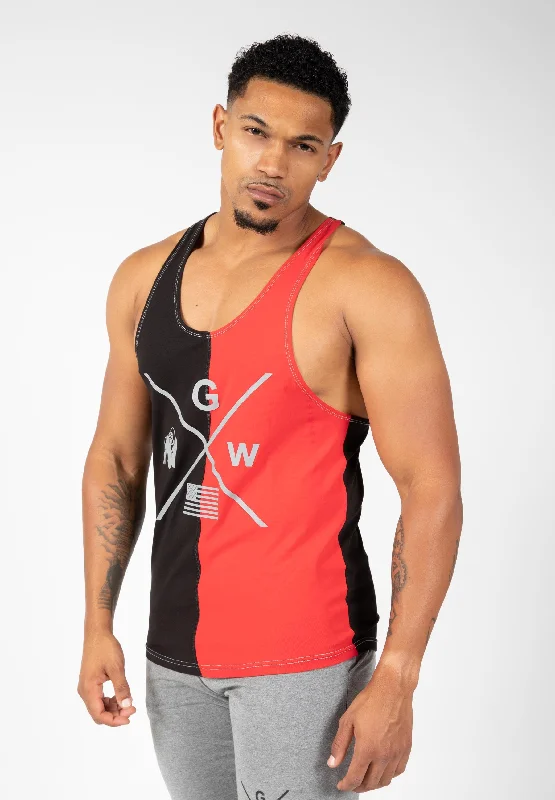 Sterling Stringer Tank Top - Black/Red