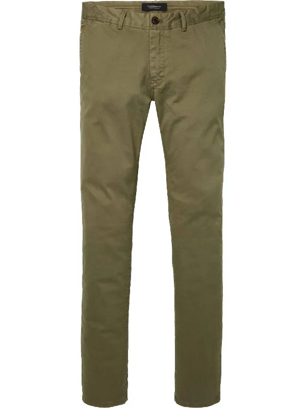 Men's Mott Garment Dyed Chino In Teal