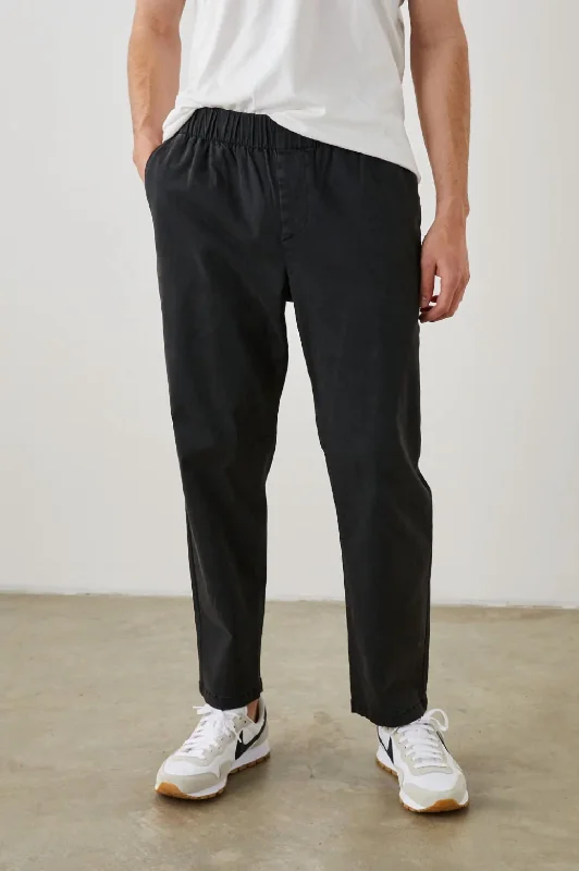 Julian Pant In Washed Black