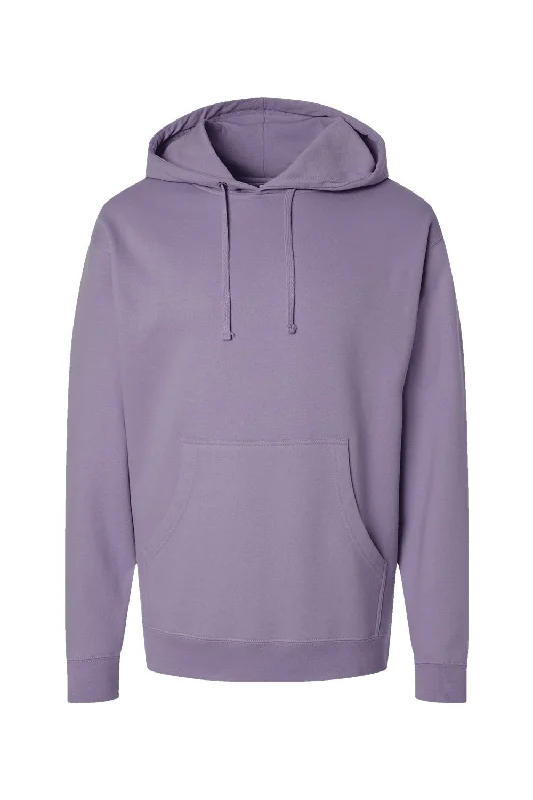 Independent Trading Co. Mens Hooded Sweatshirt Hoodie w/ Pouch Pocket - Plum Purple