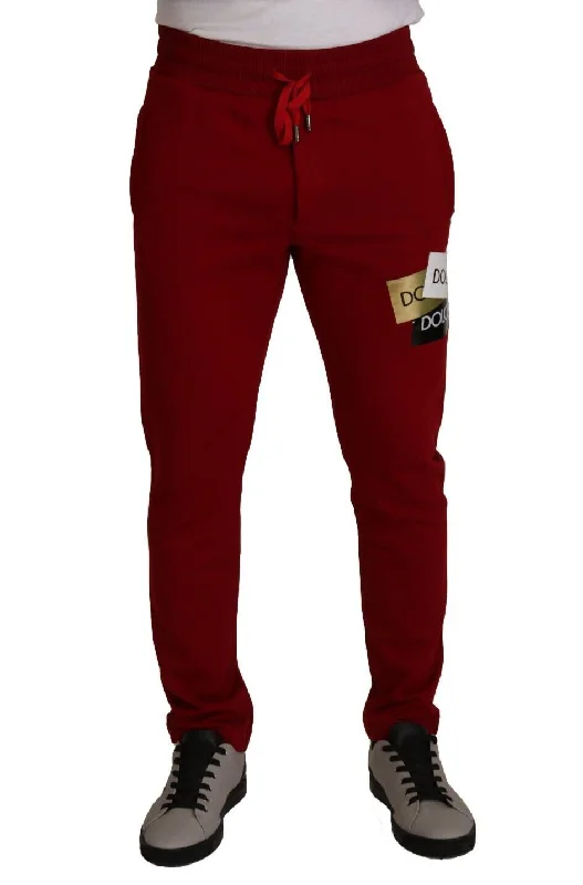 Dolce & Gabbana Elegant  Jogging Pants with Drawstring Men's Closure