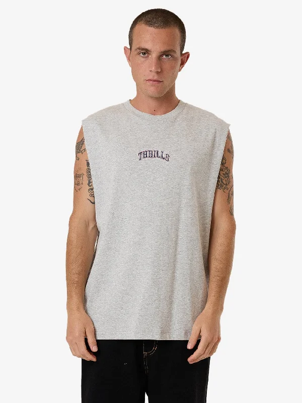 Roosevelt Merch Fit Muscle Tee - Snow Marle