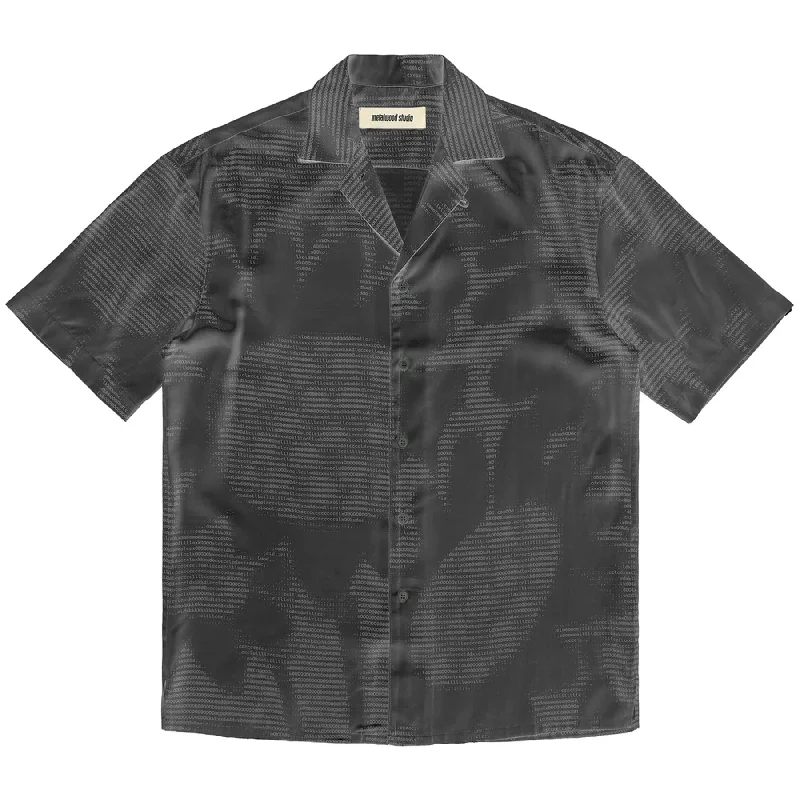 Hacker Open Collar Shirt Black - SS23