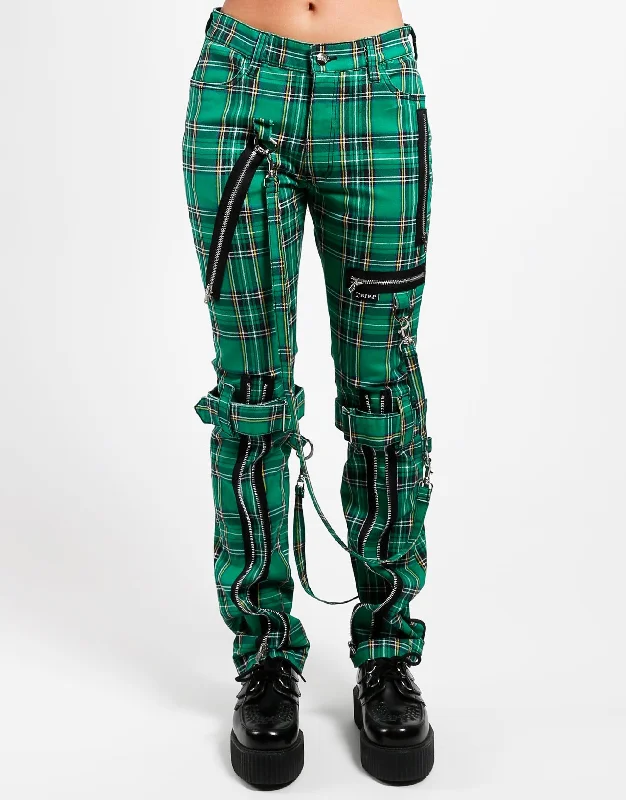 BONDAGE PANT GREEN PLAID