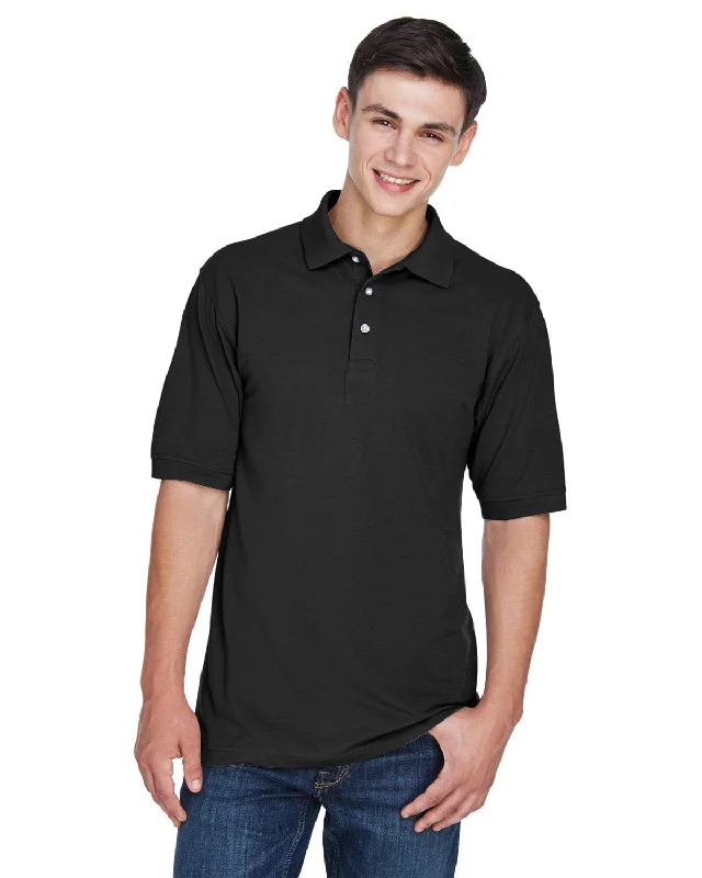 Harriton Easy Blend Polo Shirt | Black