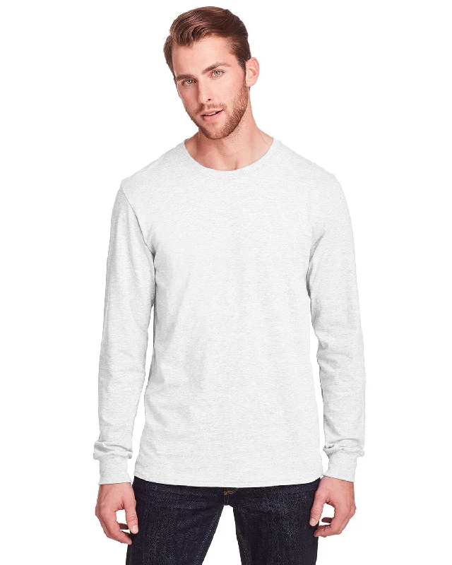 Fruit of the Loom Adult ICONIC Long Sleeve T-Shirt | White