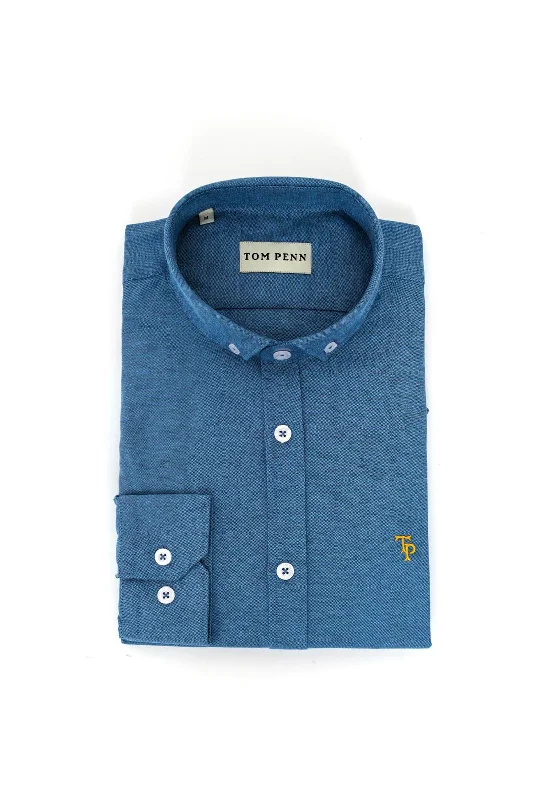 Tom Penn Long Sleeve Shirt, Denim