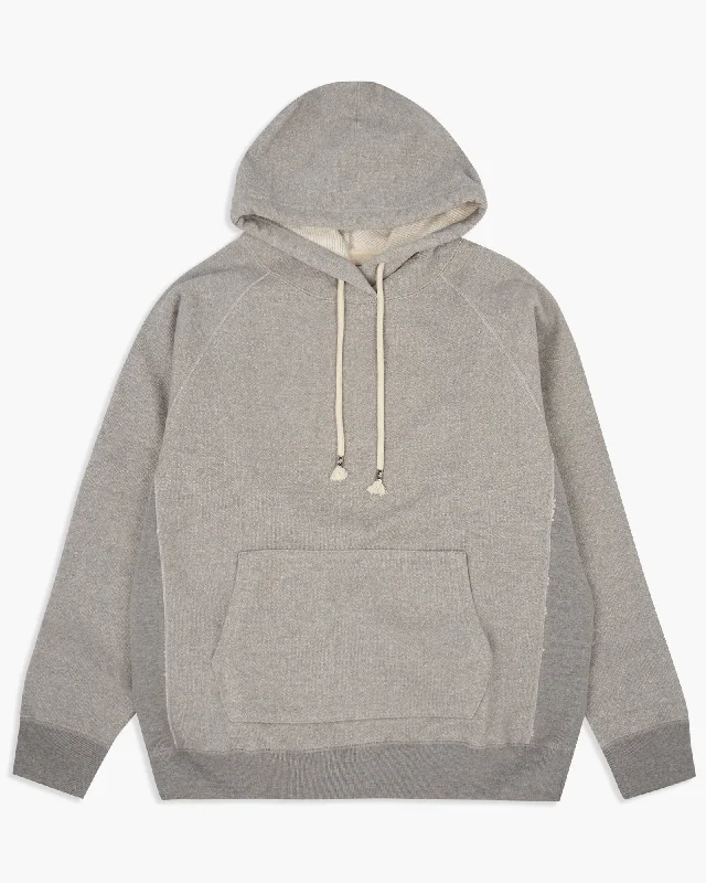 Wonder Looper 876gsm Double Heavyweight French Terry Pullover Hoodie - Heather Grey