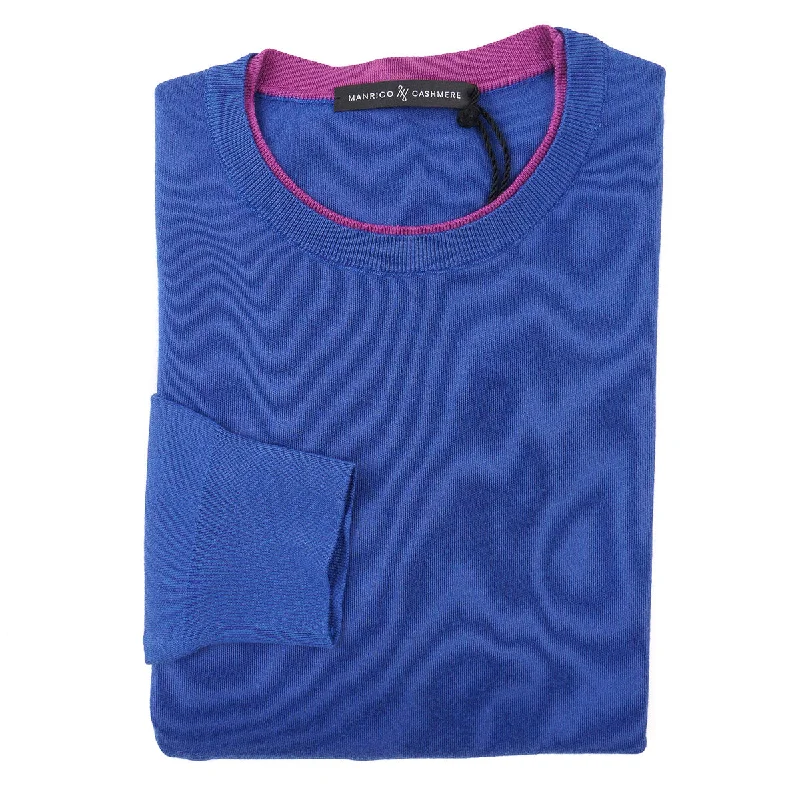 Manrico Slim-Fit Tipped Cashmere Sweater