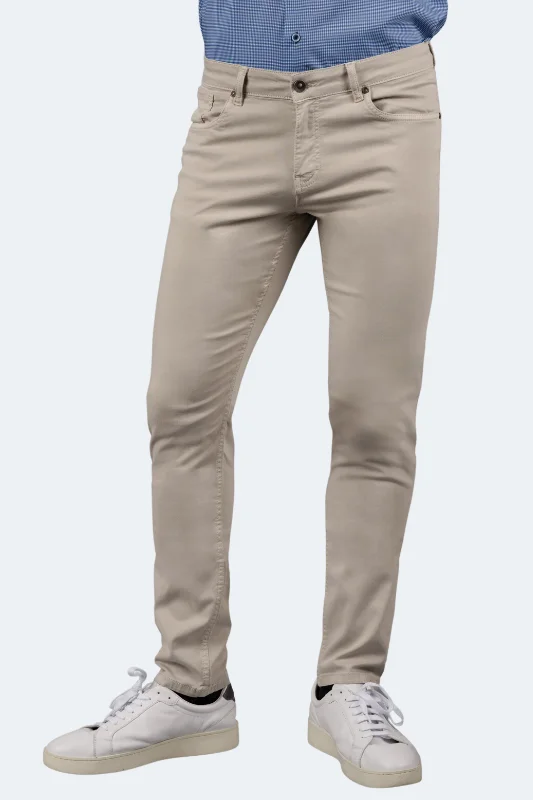 Beige Tencel Pants