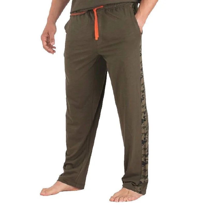 Slub Jersey Lounge Pant In Evergreen