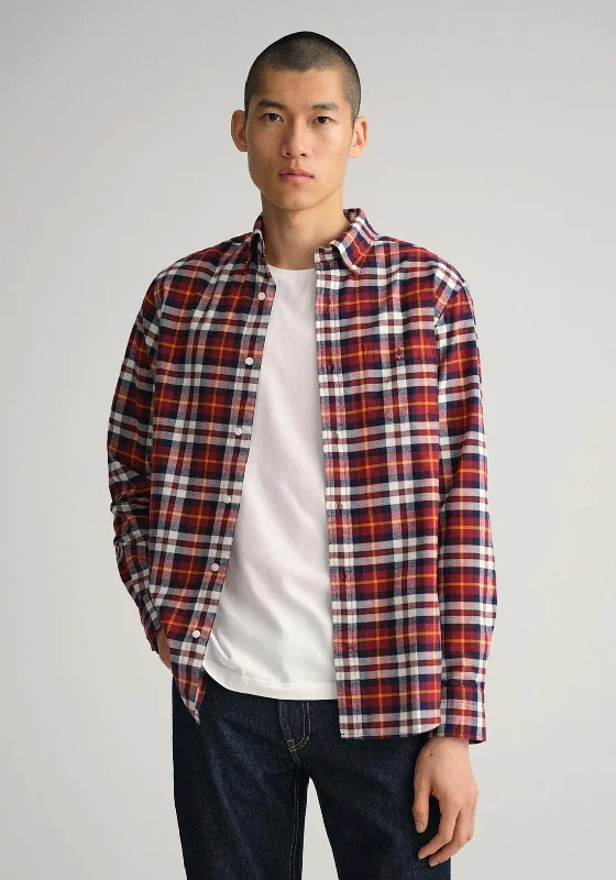 Gant Oxford Tartan Shirt, Plumped Red