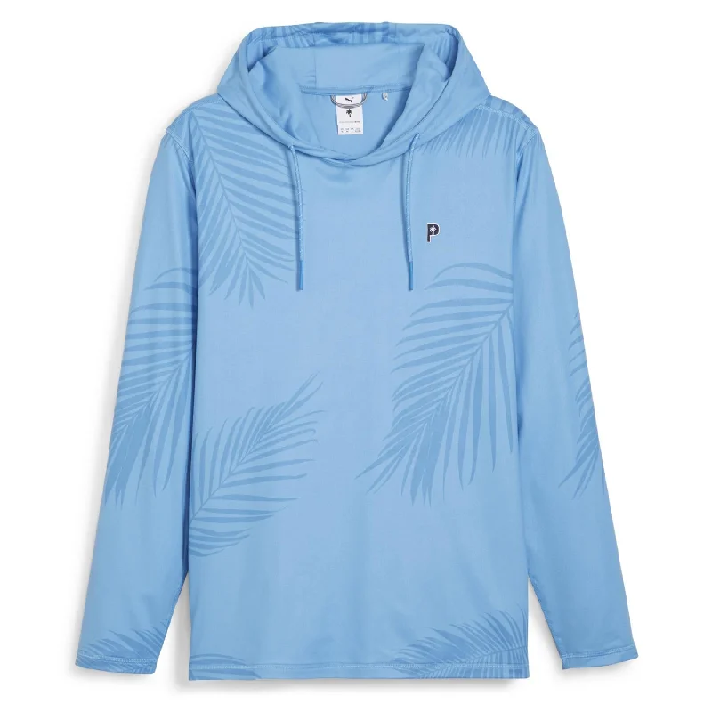 X PTC Palm Print Hoodie Regal Blue - SS24