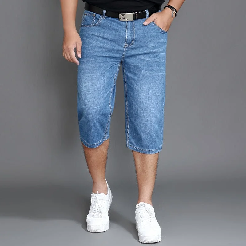 Men's Straight Leg Denim Shorts