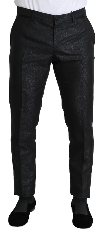 Dolce & Gabbana Elegant Metallic  Dress Men's Pants