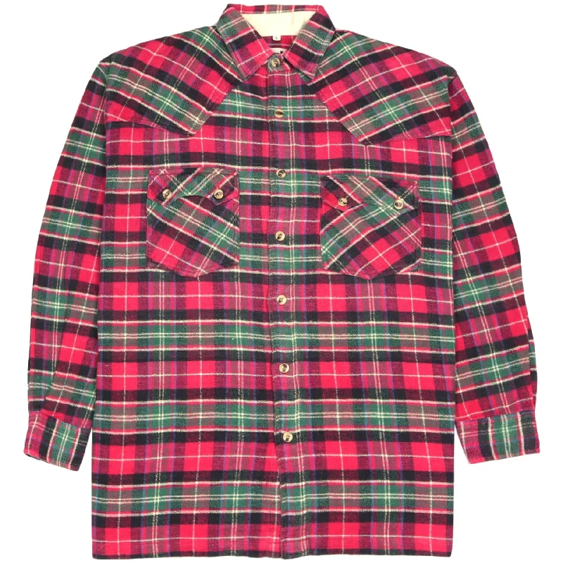 Full Power Checkered Flannel Shirt Red Green