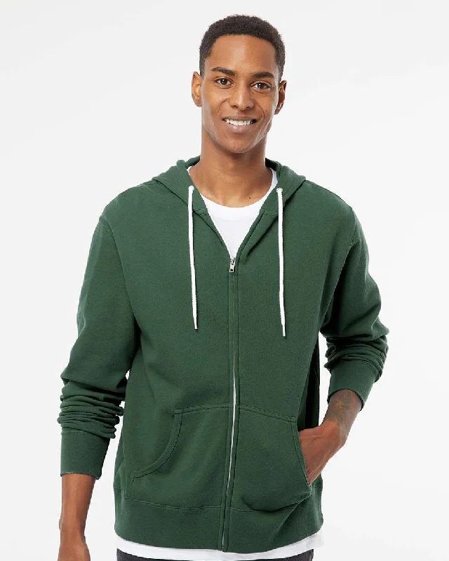 Unisex Lightweight Fitted Zip Hooded Sweatshirt