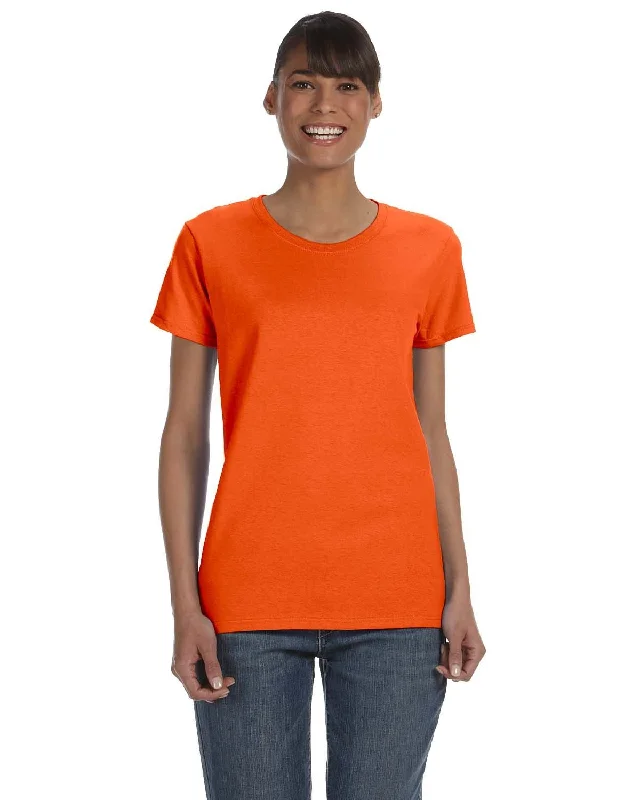 Gildan Ladies Lightweight 100% Cotton T-Shirt | Orange