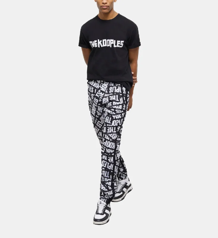 Joggers With Tape Logo