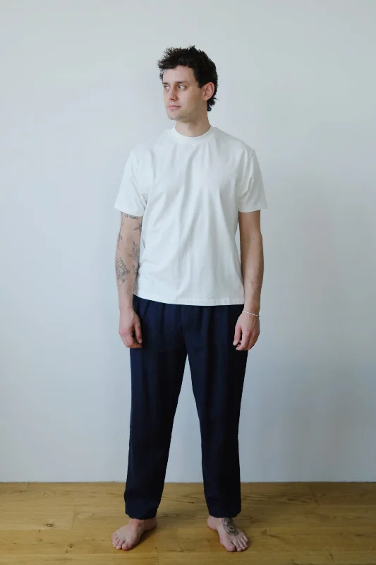 linen pants - acorn - dark blue