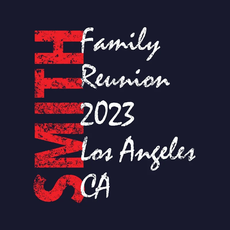 Name Family Reunion T-Shirt Design R2-27