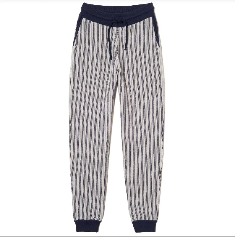 Men's Woven Stripe Sweatpants In Multi