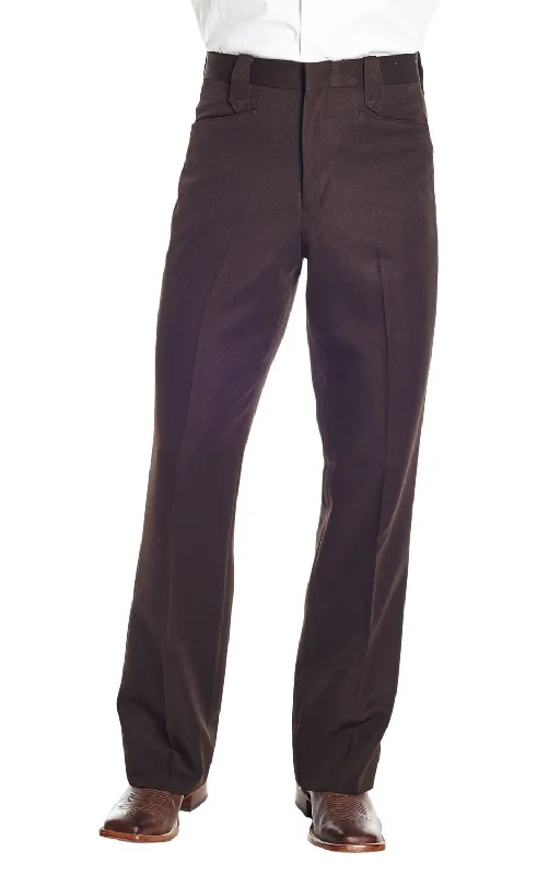 Circle S Mens Brown Polyester Ranch Dress Pants 40