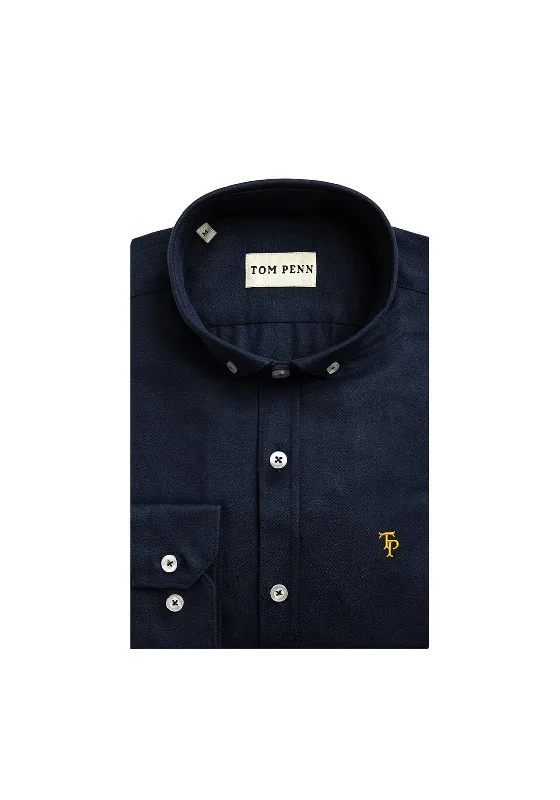 Tom Penn Long Sleeve Shirt, Navy