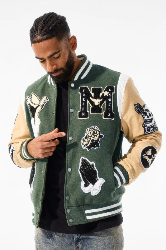 Fallen Angels Varsity Jacket (Pine)