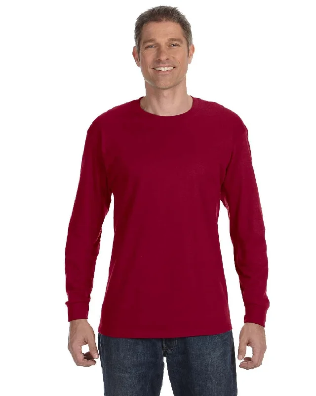 Jerzees DRI-POWER ACTIVE Long Sleeve T-Shirt | Cardinal