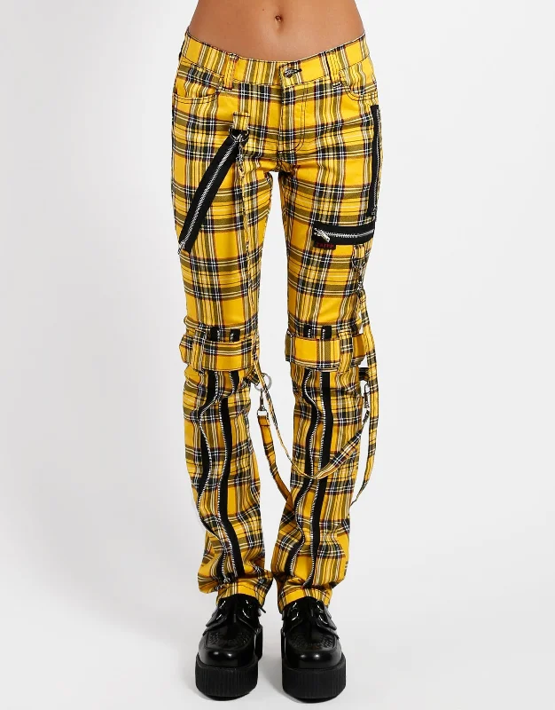 BONDAGE PANT YELLOW PLAID